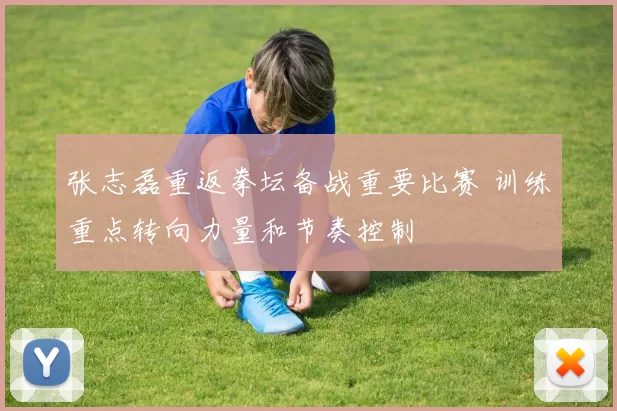 张志磊重返拳坛备战重要比赛 训练重点转向力量和节奏控制